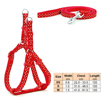 Small Dog Adjustable Harness Leash