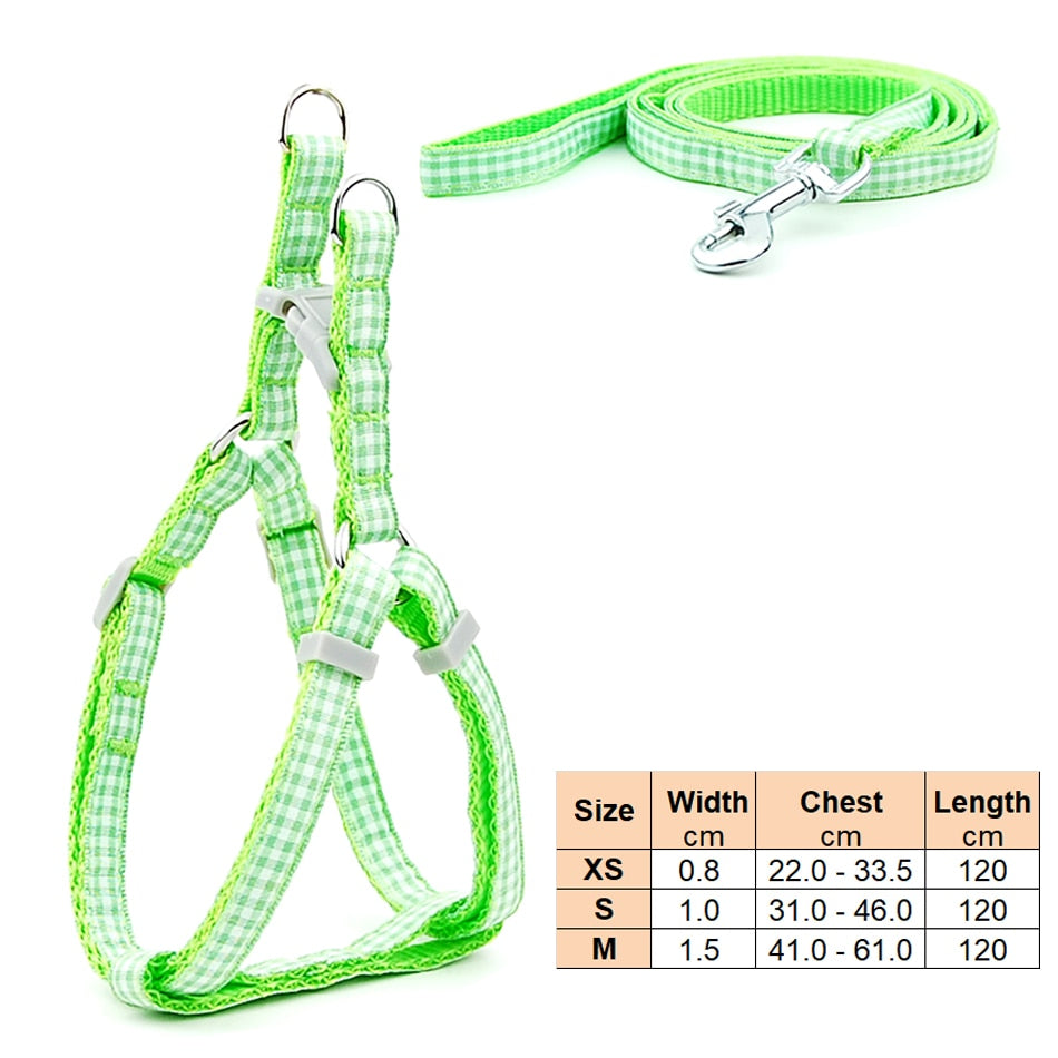 Small Dog Adjustable Harness Leash