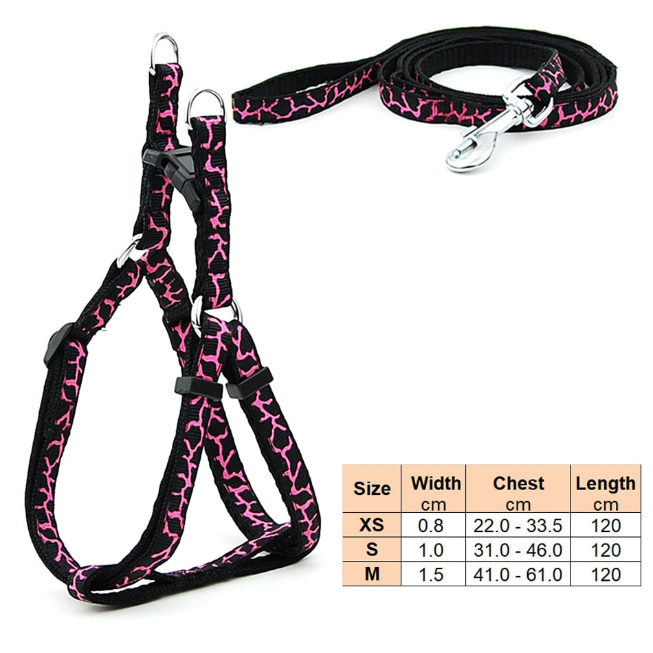 Small Dog Adjustable Harness Leash