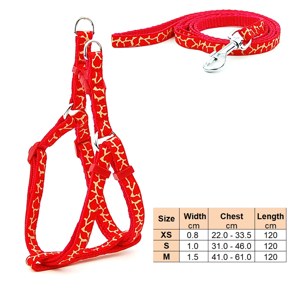 Small Dog Adjustable Harness Leash