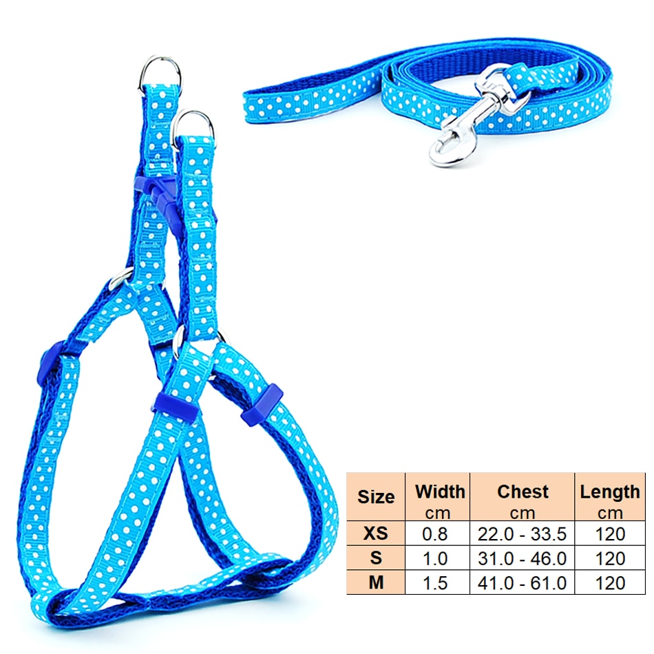 Small Dog Adjustable Harness Leash