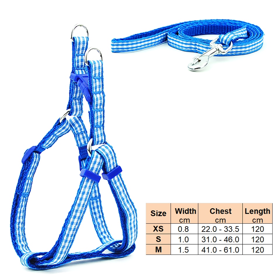 Small Dog Adjustable Harness Leash