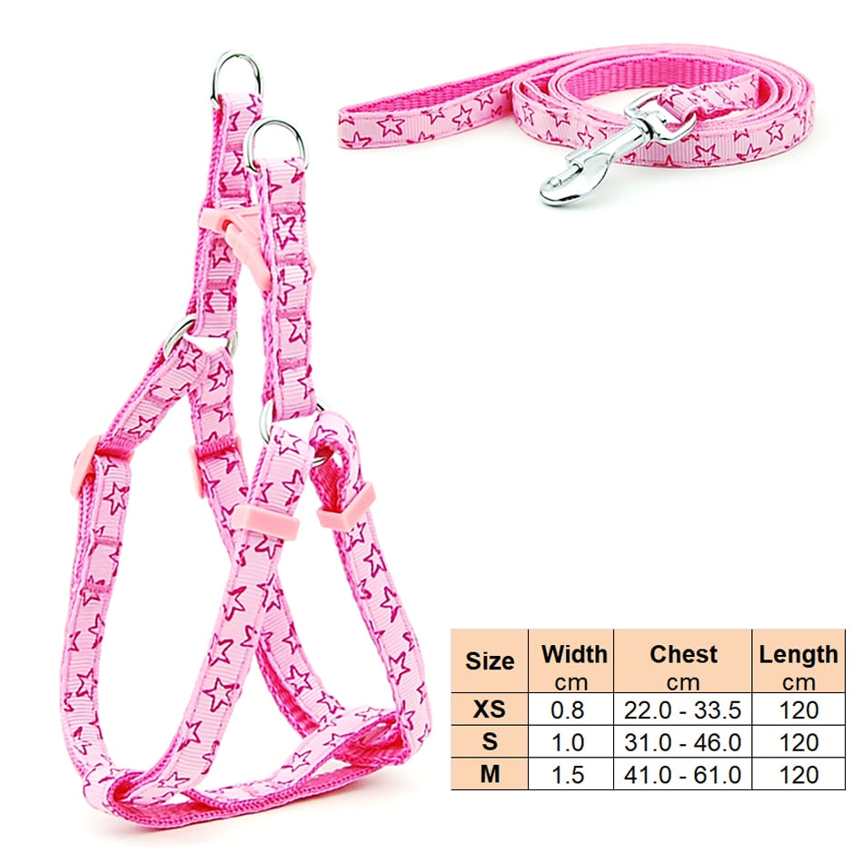 Small Dog Adjustable Harness Leash