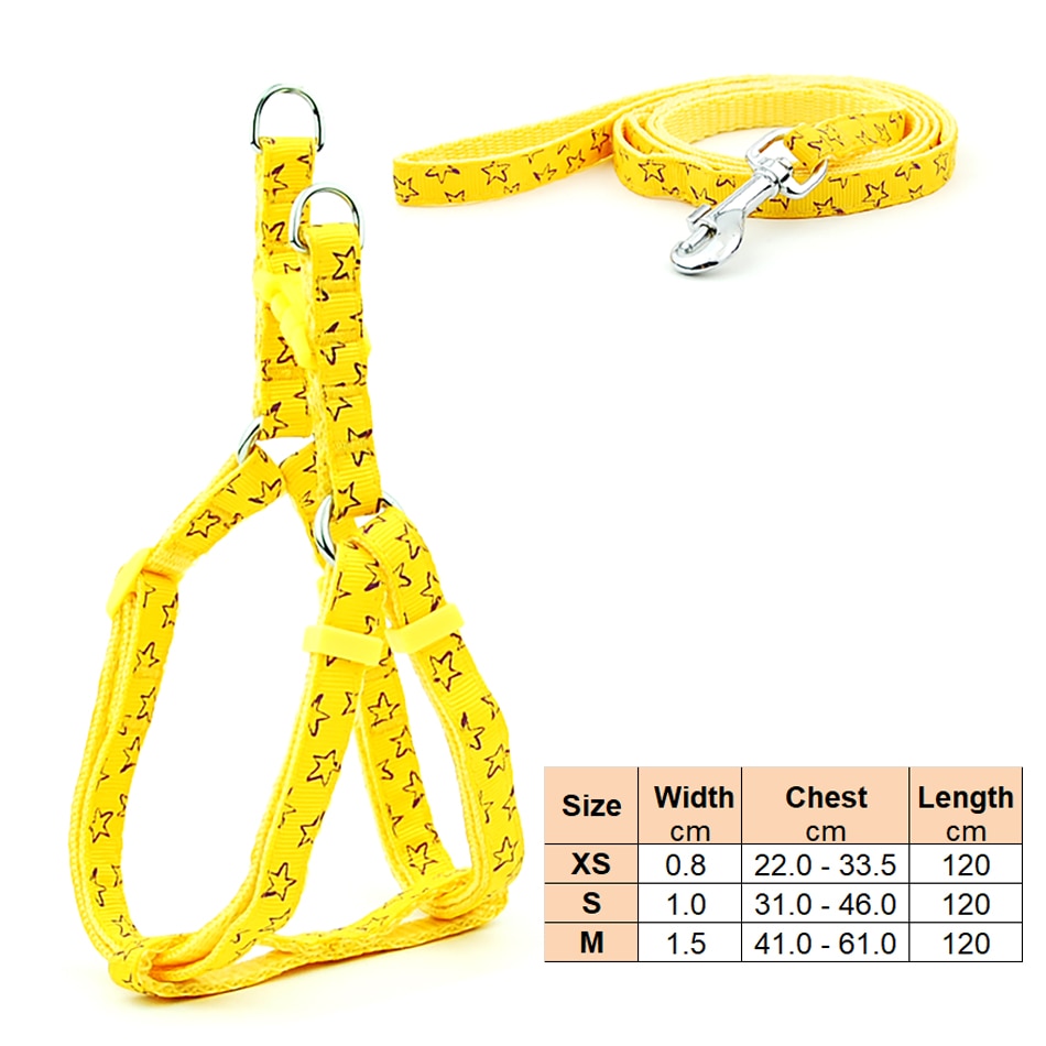 Small Dog Adjustable Harness Leash