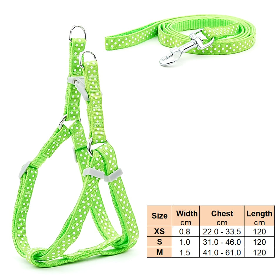 Small Dog Adjustable Harness Leash