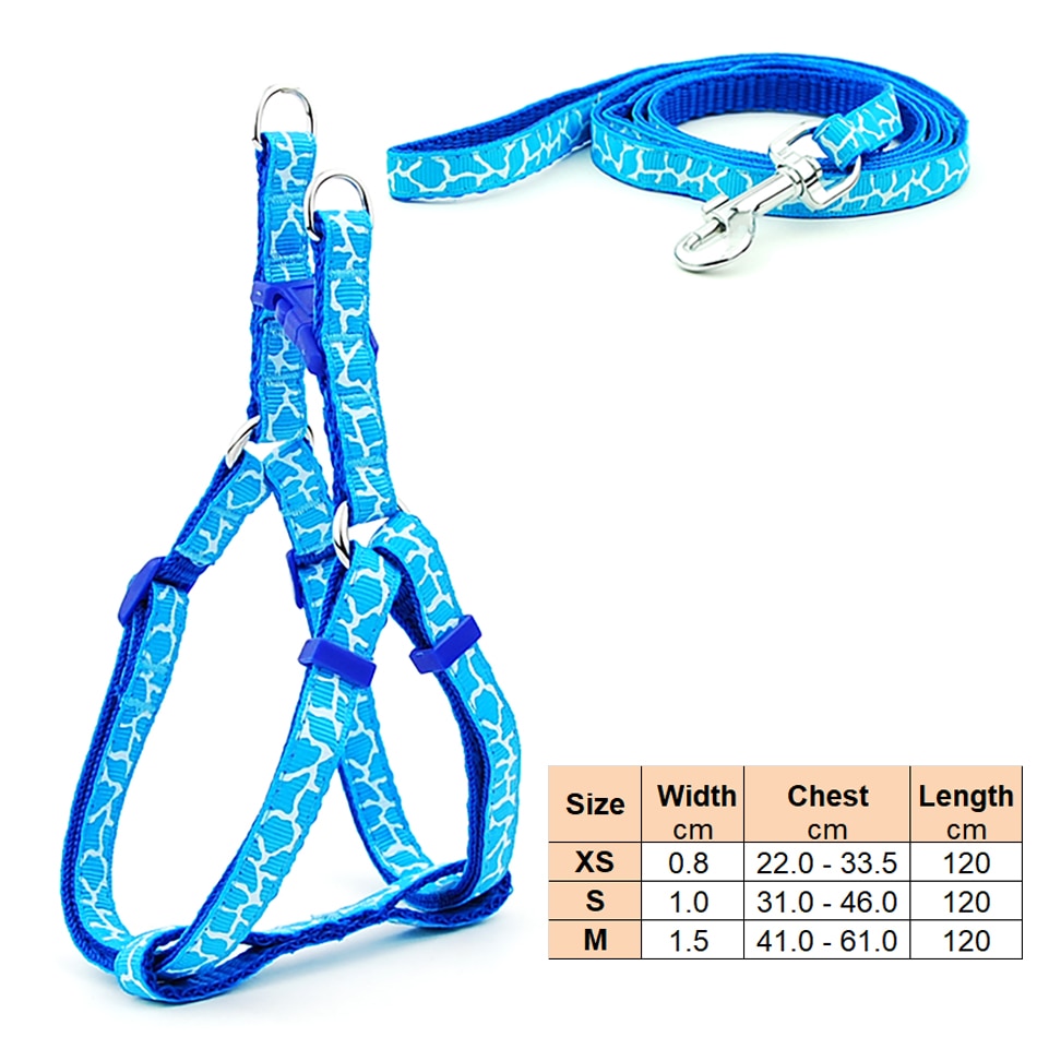 Small Dog Adjustable Harness Leash