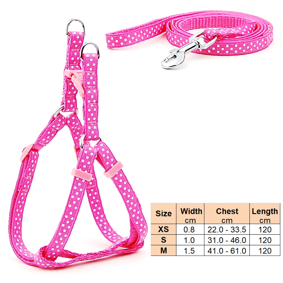 Small Dog Adjustable Harness Leash