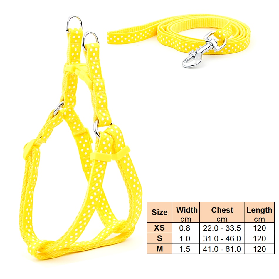 Small Dog Adjustable Harness Leash