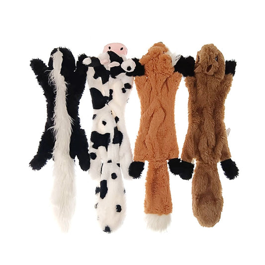 Dog chew squeaky plush toy