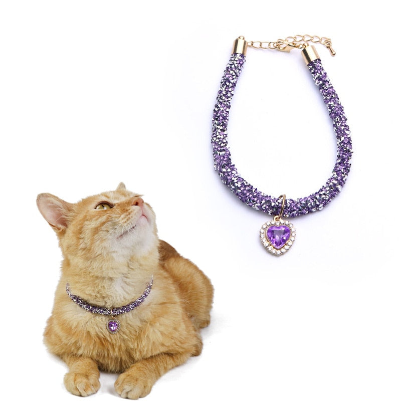 Luxury Crystal Cat Collar