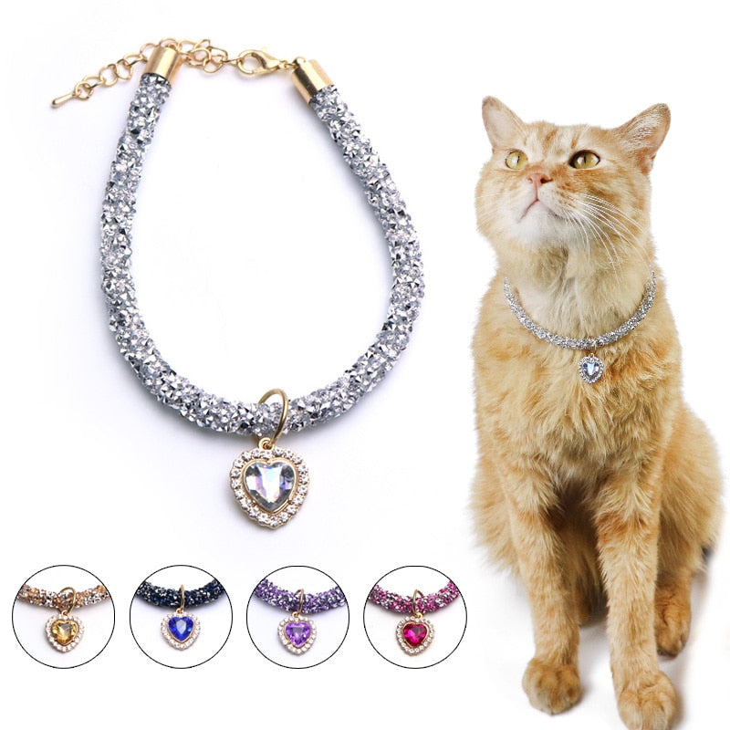 Luxury Crystal Cat Collar