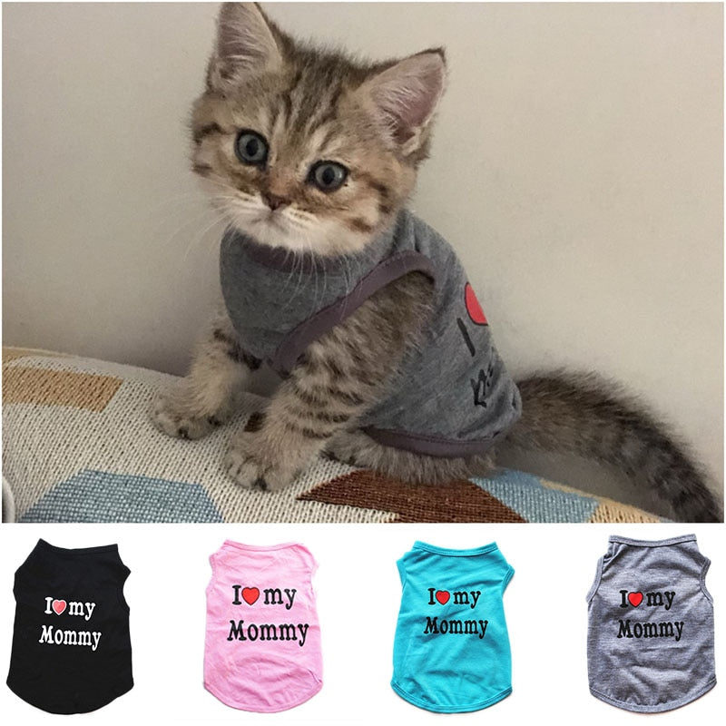 Casual Printed Cat Vest