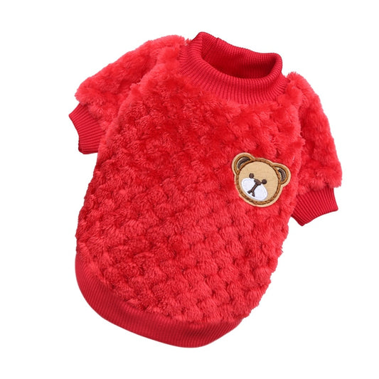 Bear Embroidery Pet Dog Vest